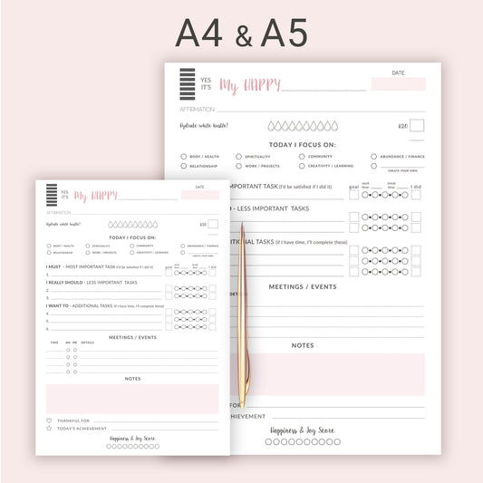 DAY PLANNER I PDF TEMPLATE