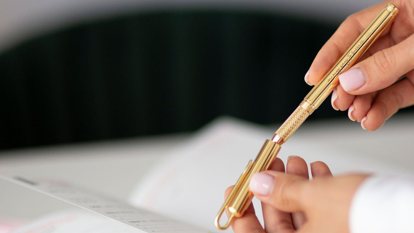 Luxury Golden Pen - Glossy Golden