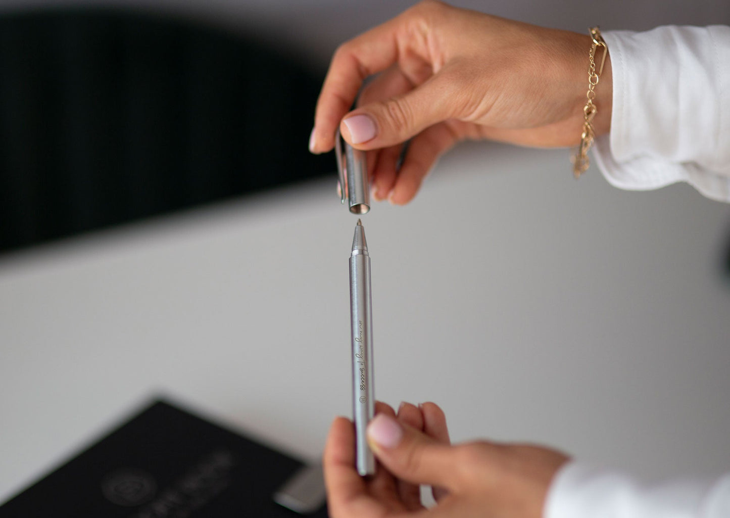 Luxury Silver Pen Glossy Silver
