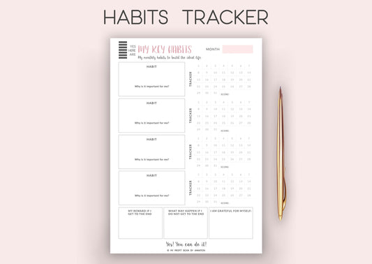 HABITS TRACKER I PDF template