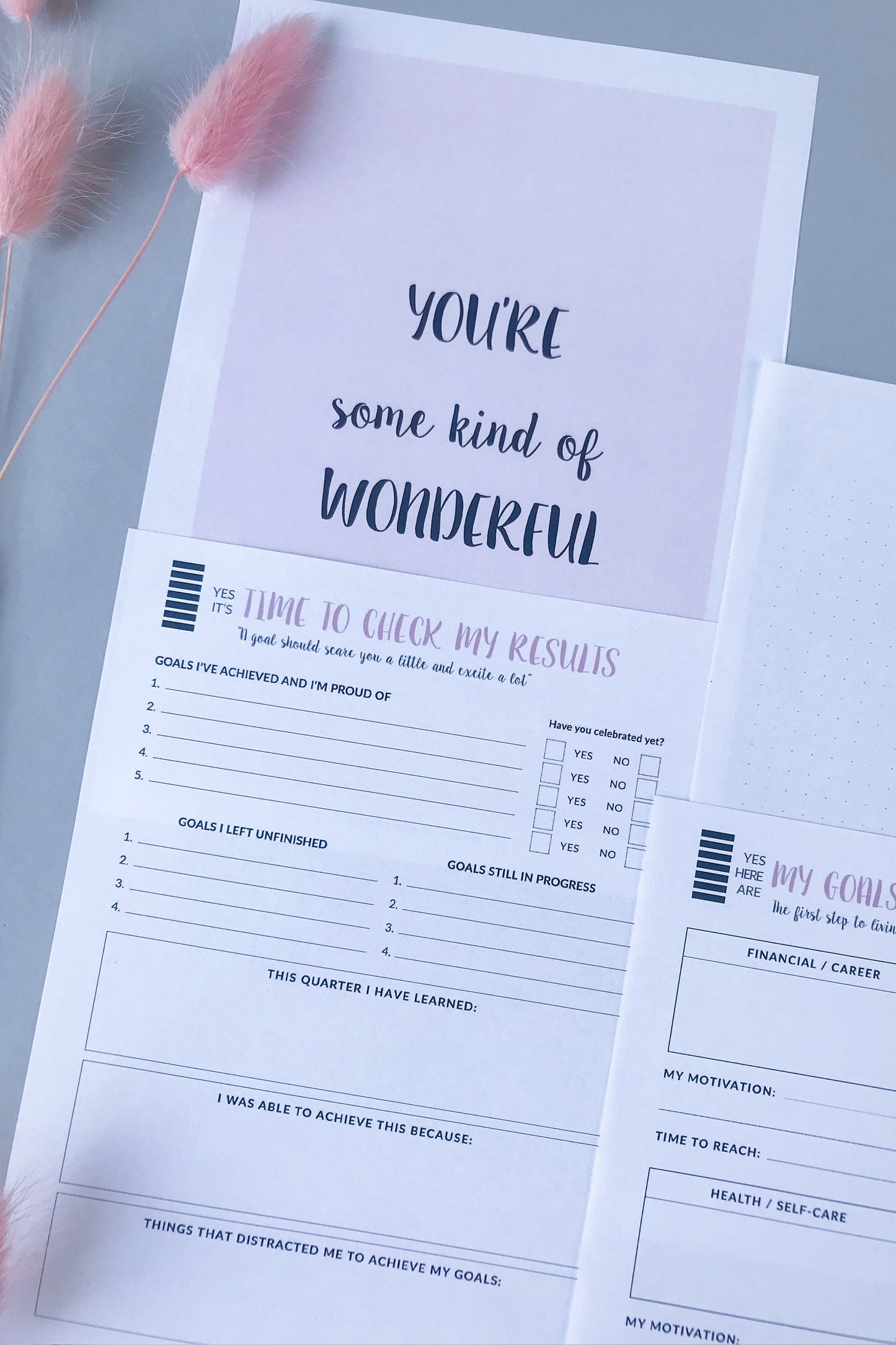 GOALS PLANNER I PDF template