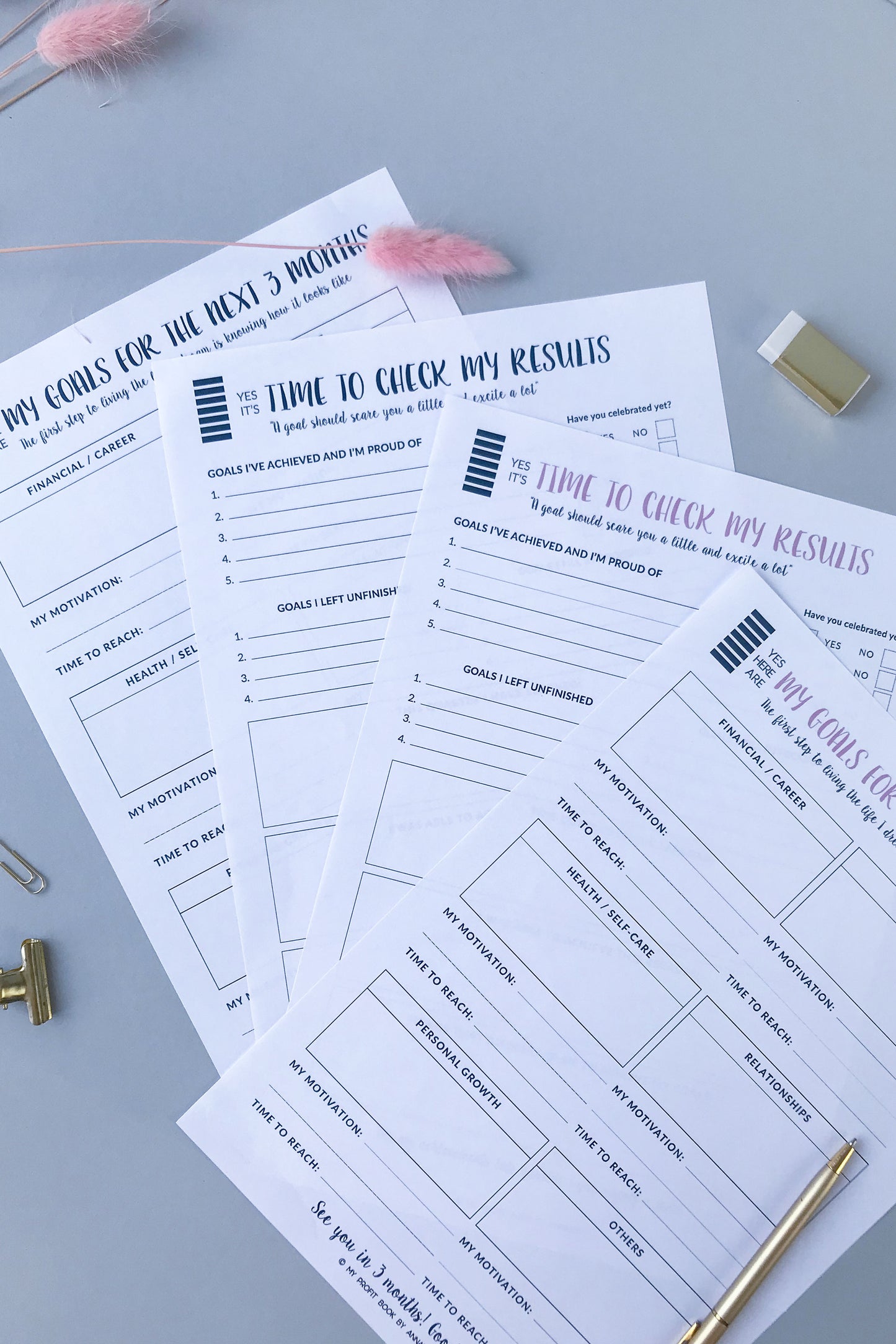 GOALS PLANNER I PDF template