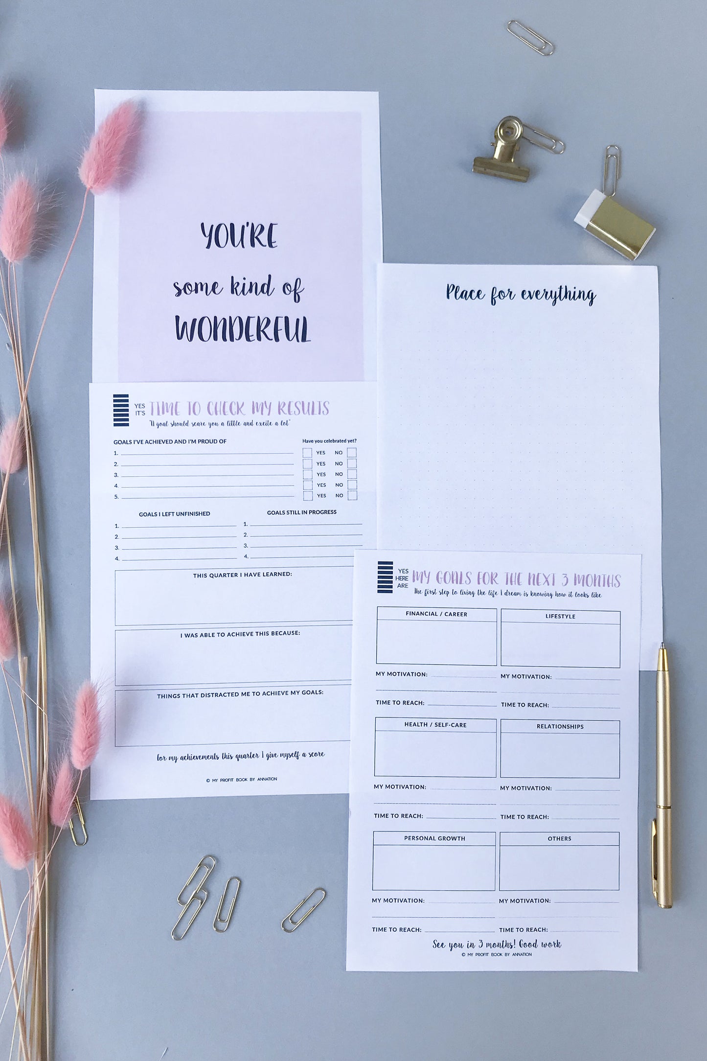 GOALS PLANNER I PDF template