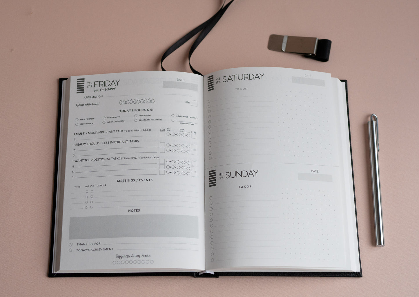 MyProfitBook - Black Planner