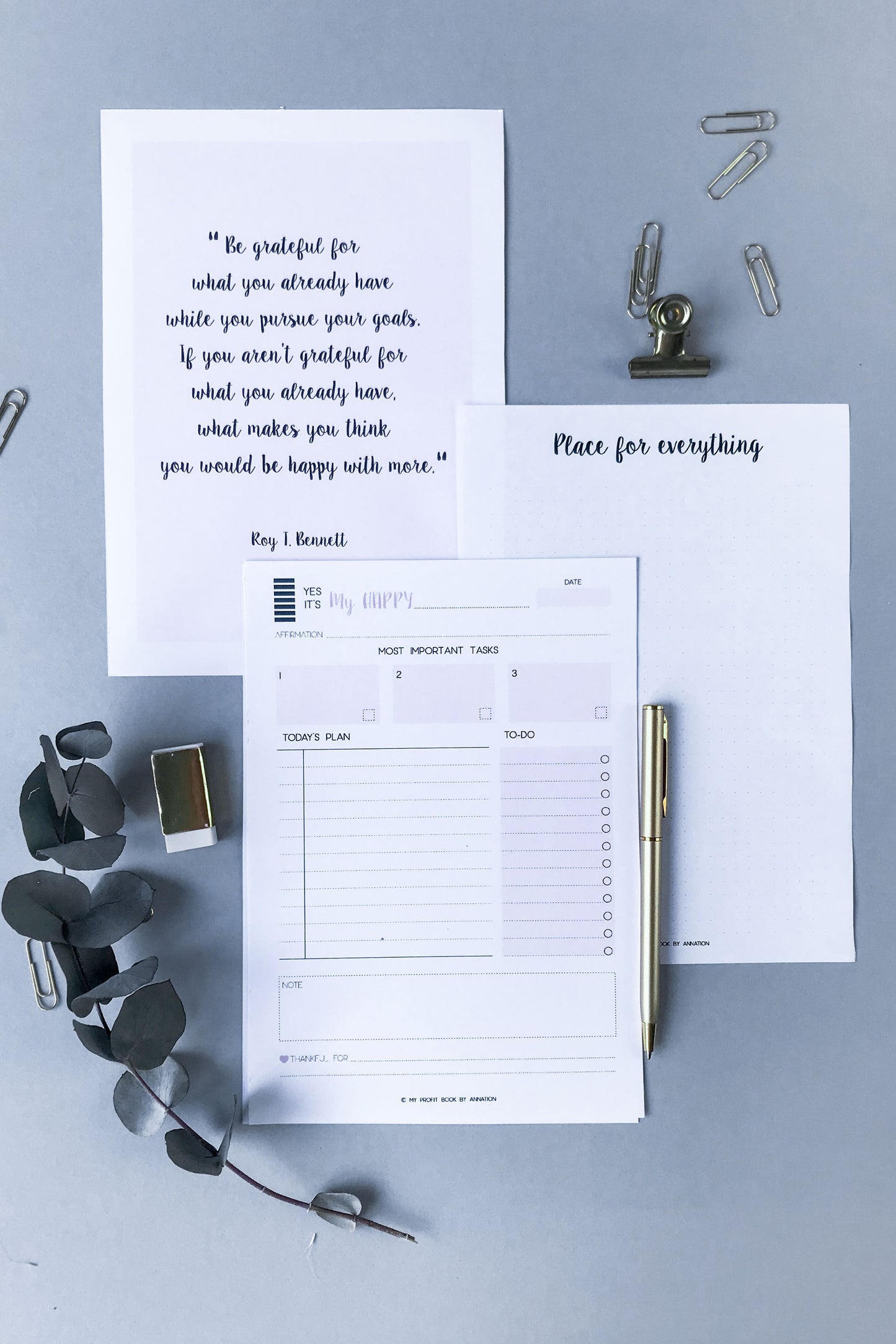 DAY PLANNER II PDF template