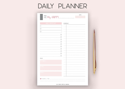 DAY PLANNER III PDF template