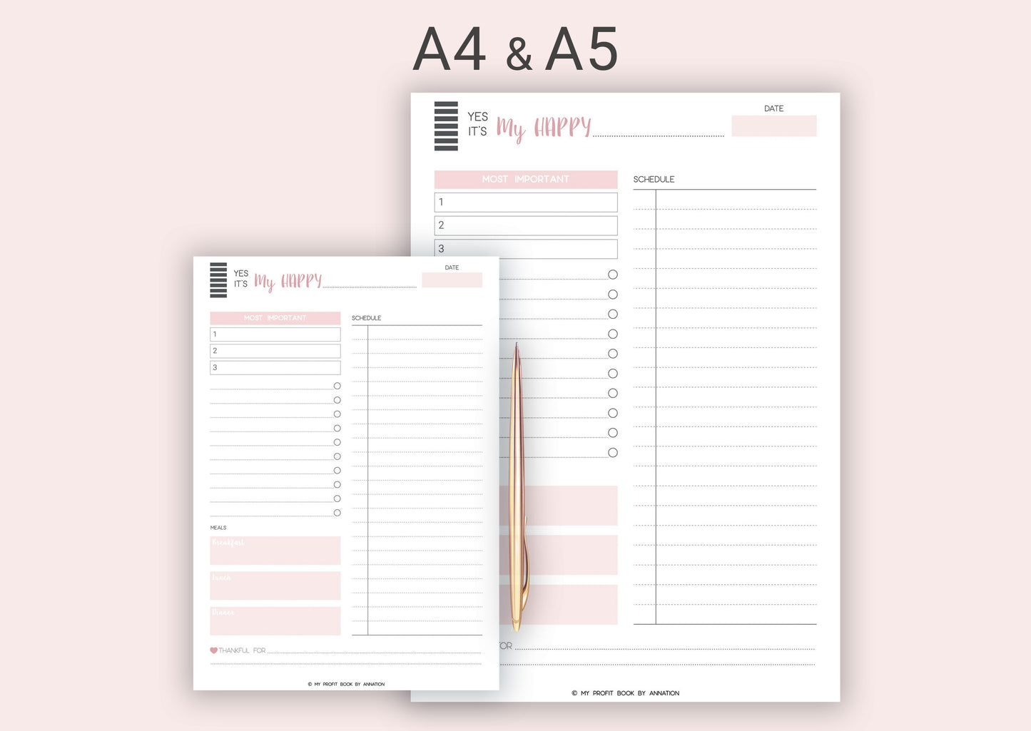 DAY PLANNER III PDF template