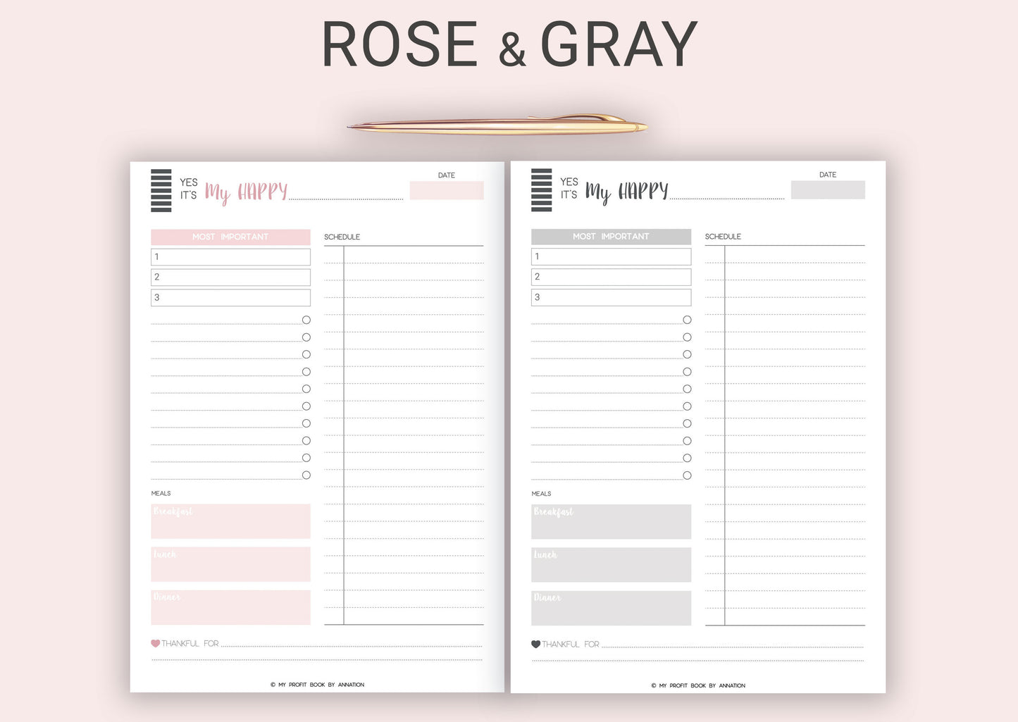 DAY PLANNER III PDF template