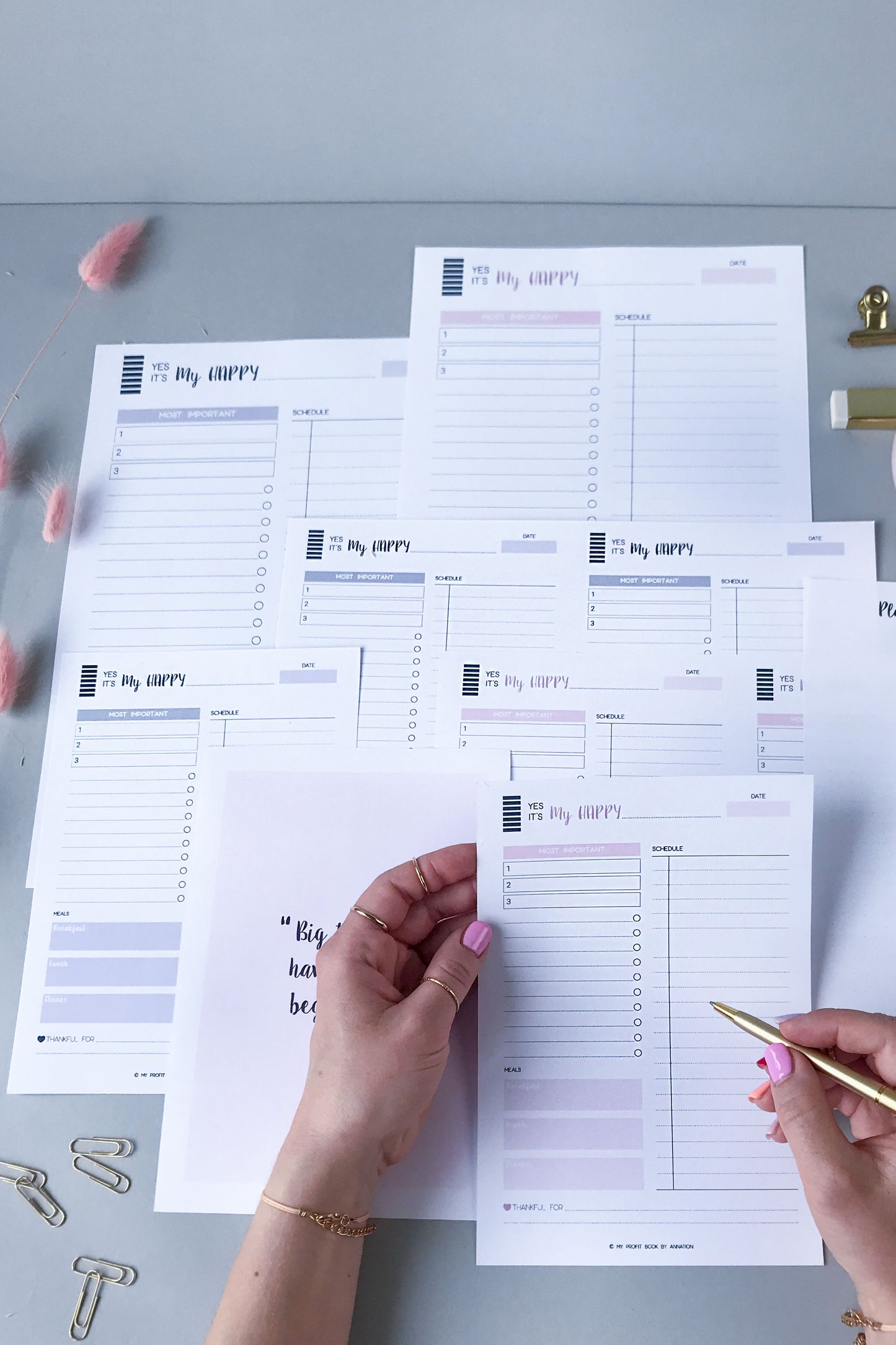 DAY PLANNER III PDF template