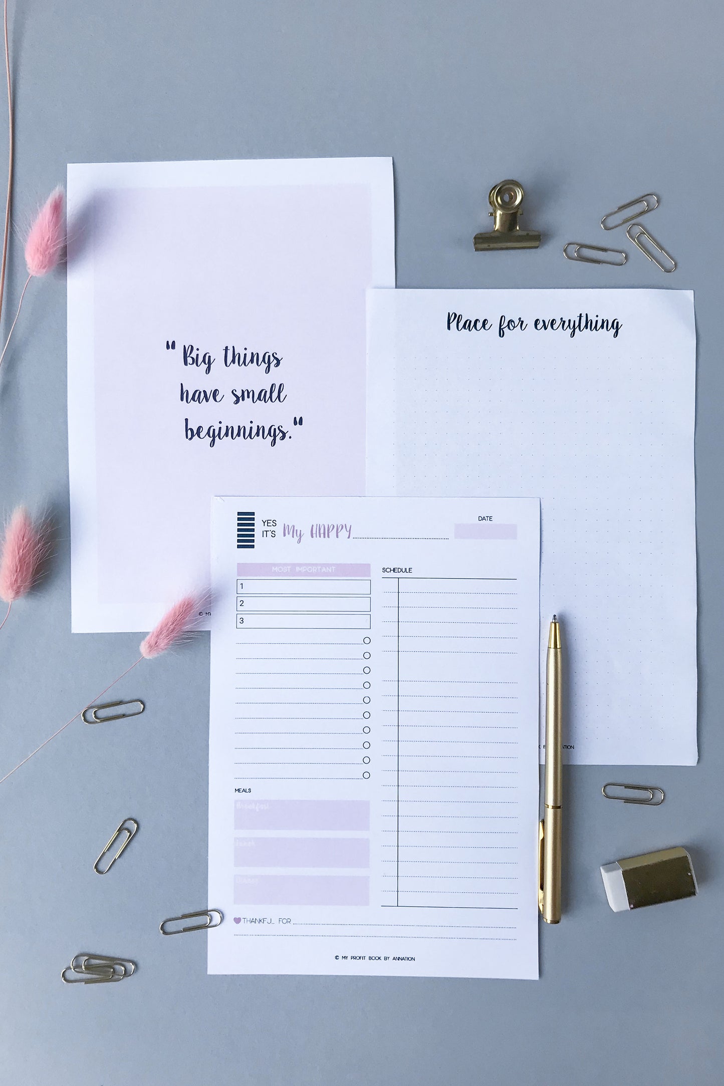 DAY PLANNER III PDF template