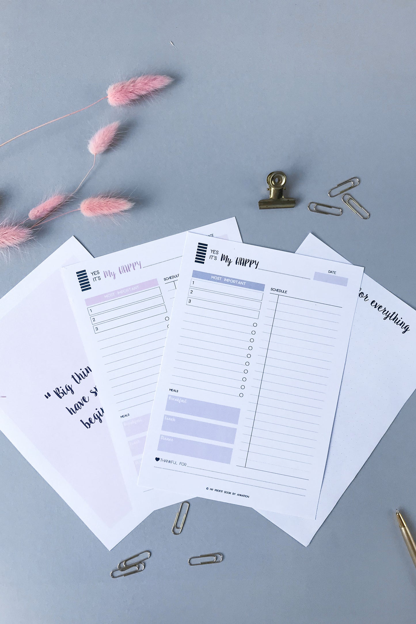 DAY PLANNER III PDF template