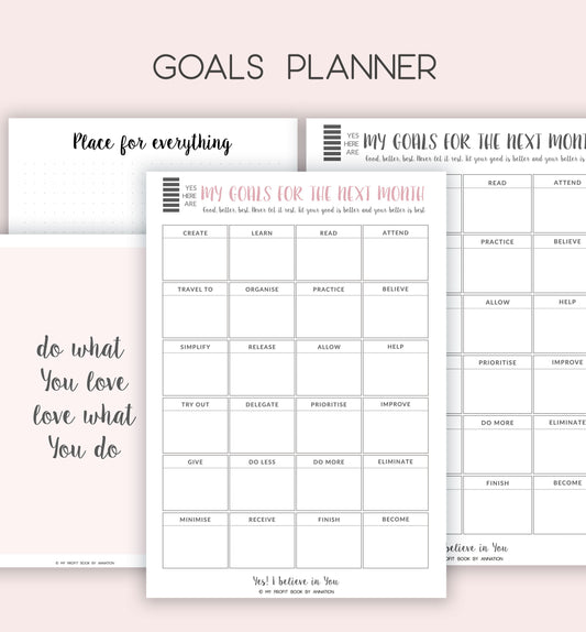 GOALS PLANNER II PDF template