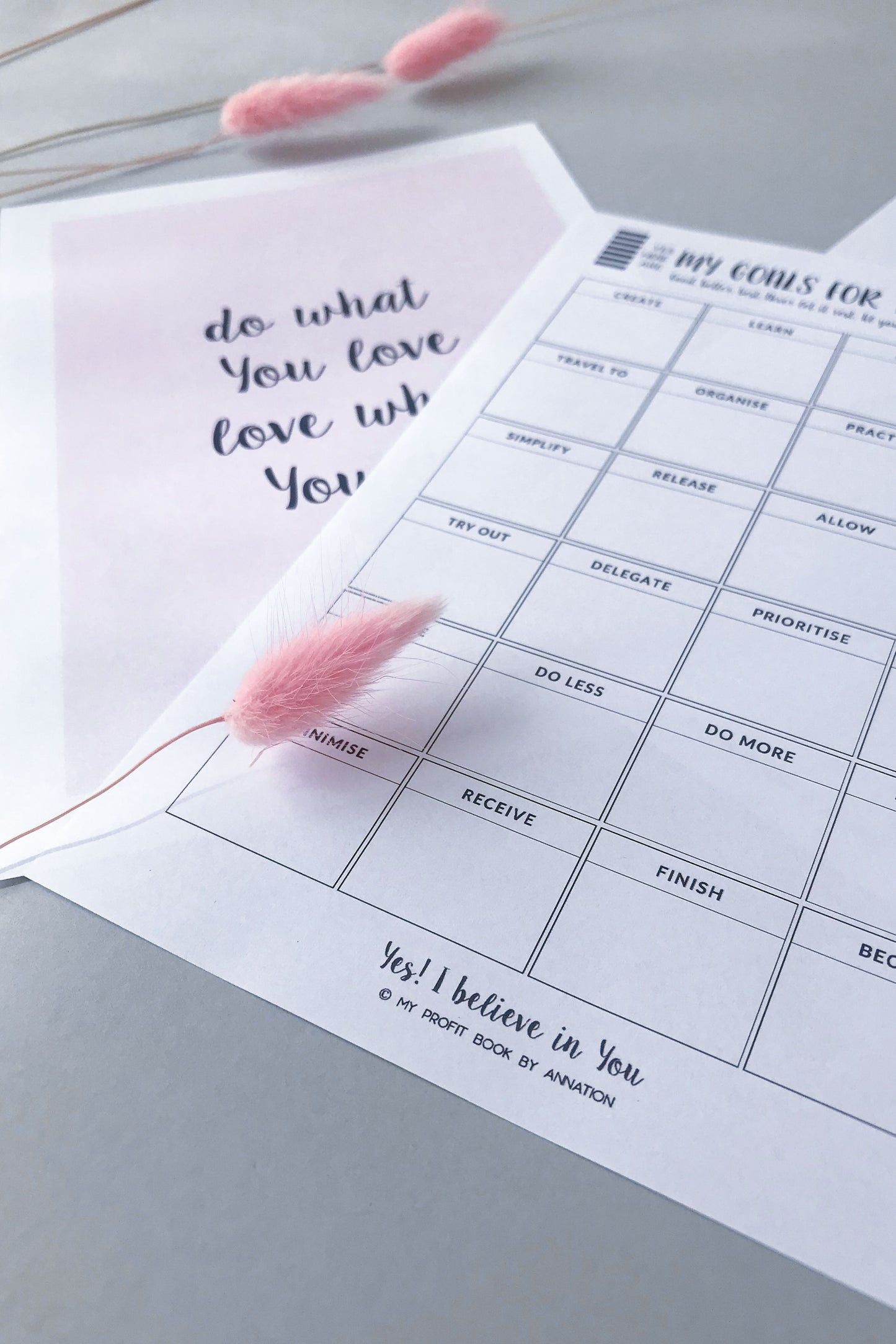 GOALS PLANNER II PDF template