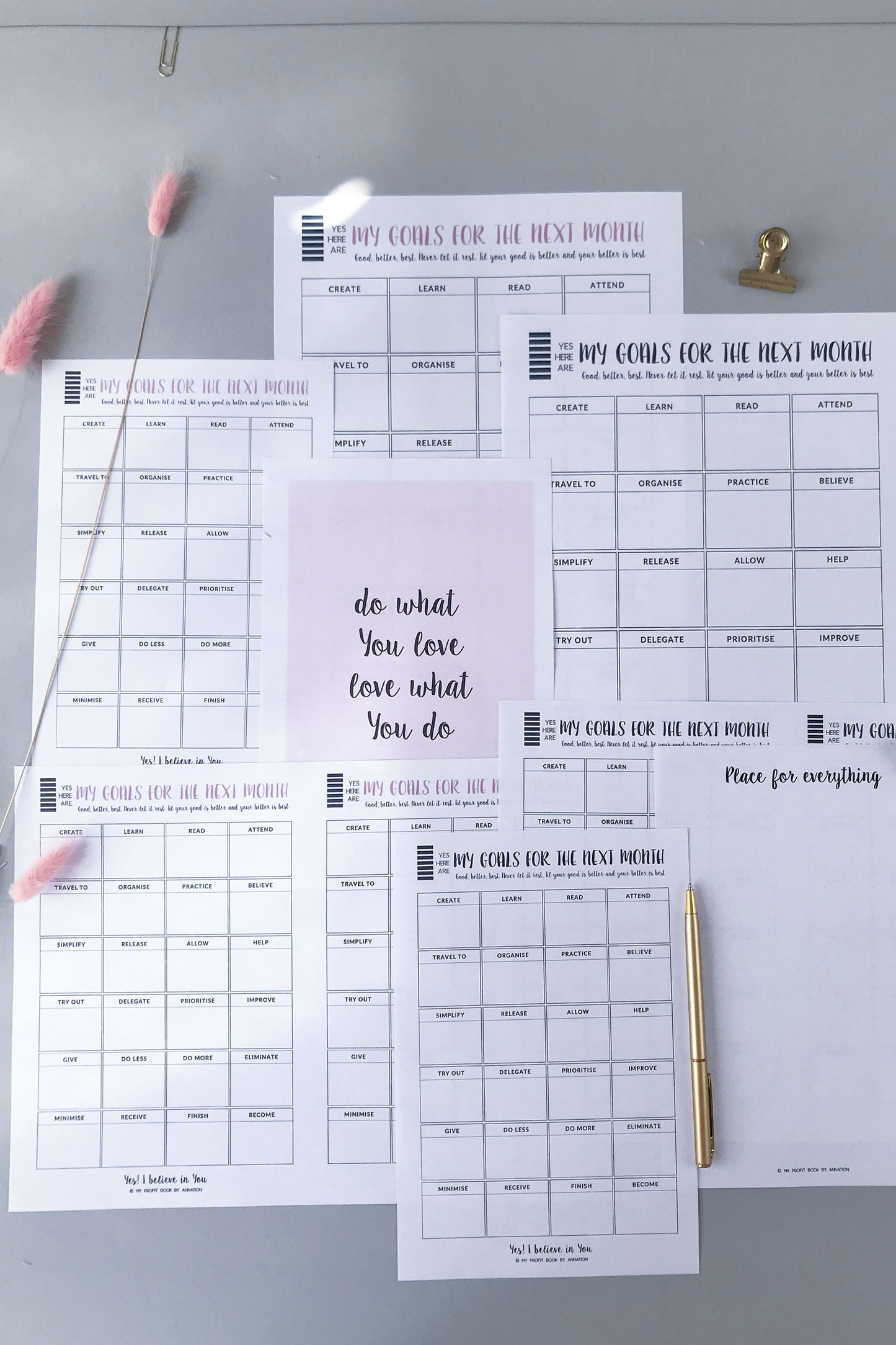 GOALS PLANNER II PDF template