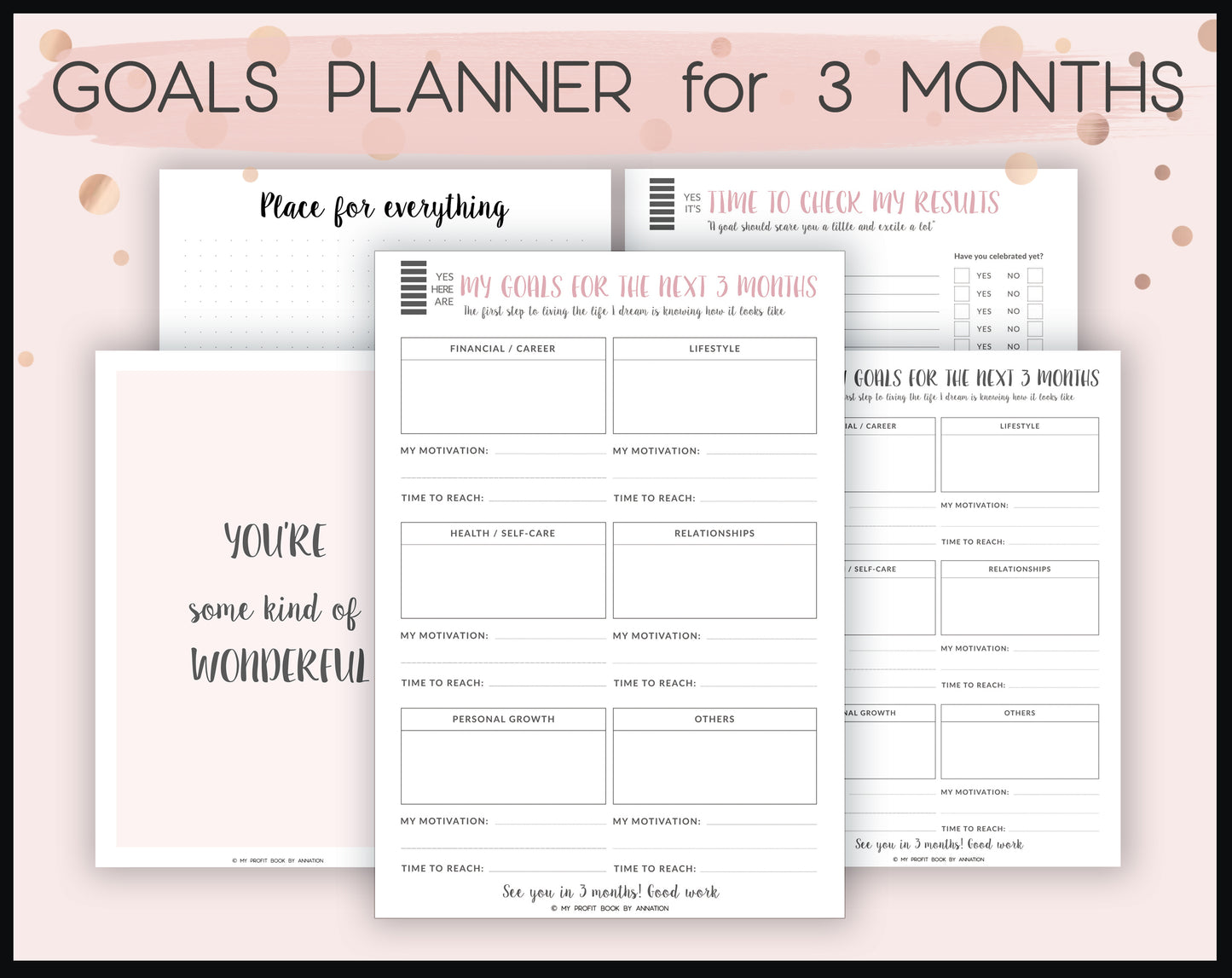 GOALS PLANNER I PDF template