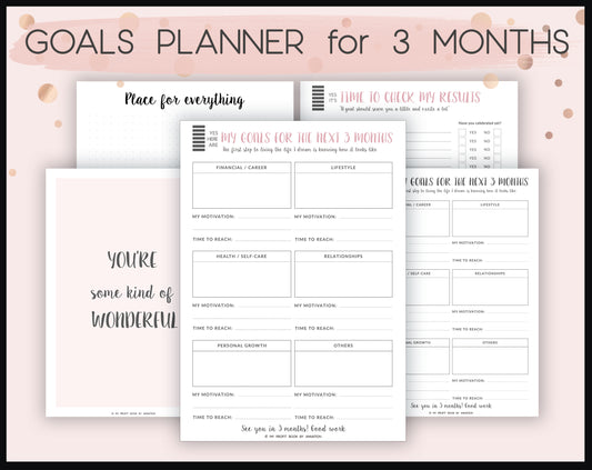 GOALS PLANNER I PDF template